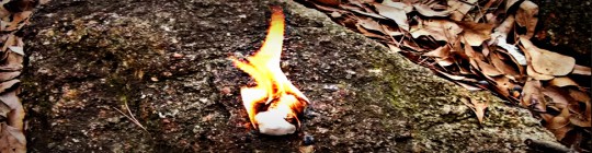 Fire Starting With Coated Cotton Ball